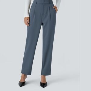 HALARA Women's Slate Blue High-Waisted Trousers
